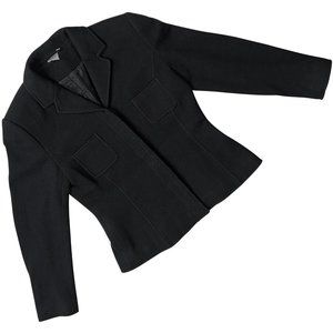 Dawn (Sweden) Vintage Virgin Wool Melton Cloth Bust Pocket Blazer : M